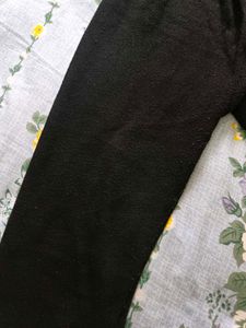 Woolen Leggings Black