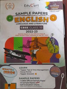 Educart English Sample Paper Class 10th