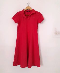(Allen Solly)Red Basic Dress (Girl&#39;s)