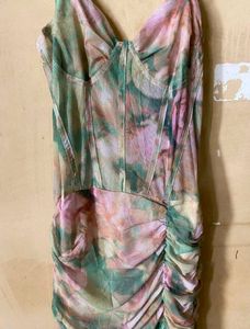 Corset Styled Side Slit Dress