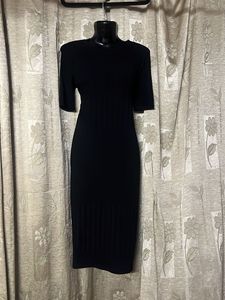 Elegant Black Midi Dress
