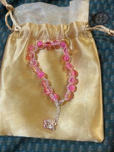 Pink &amp; Orange Beaded Bracelet