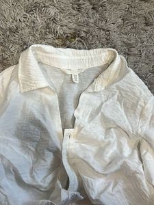 H&amp;M White Blouse 🦢🤍