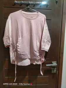 Pink Top With Back Design
