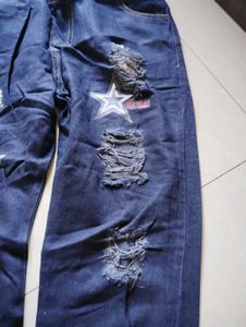 Ripped Wide Leg Jeans