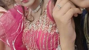 Red Ruffled Lehenga Choli