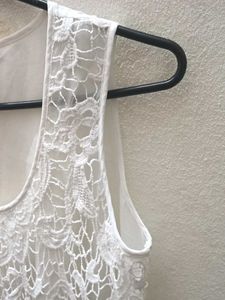 White Lace Tank Top