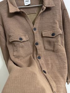 Zara Brown Corduroy Shirt