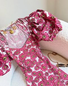 Zara Puff Ballloon Sleeves Floral Print Stretchy S