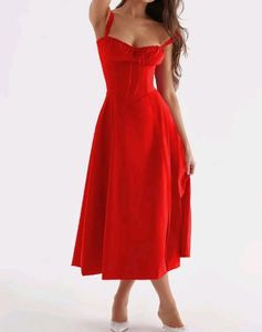 Elegant Red Buster Dress ❤️