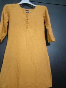 Mustard Yellow Kurti