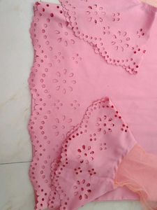 Fancy Peach Crop Top