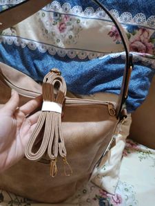 Taupe Hobo Bag