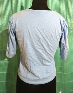 🎁Buy 2 Get 1 Free🎁Size S/ M Cute Blue V-Neck Top