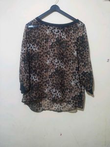Leopard Print Blouse