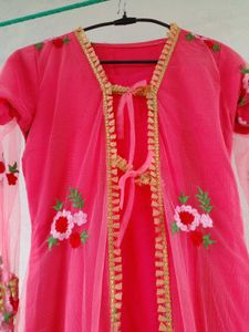 Elegant Embroidered Shrug Kurti