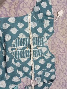 Xl Size Cotton Kurti Plazo Set