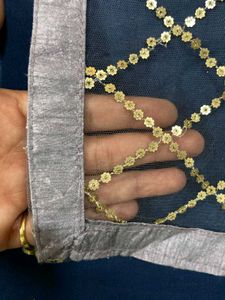 Lavender Net Dupatta