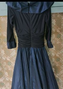 Vintage Navy Fit &amp; Flare Dress