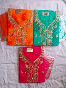3 Set Embroidered Kurta Material