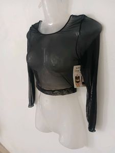SEXY MESH FIT CROP TOP