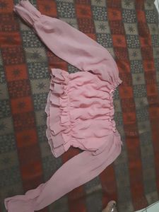 Pink Ruffle Top