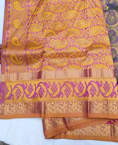 Meena Broket Silk Saree