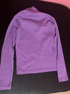 Lilac Long Sleeve Crop Top