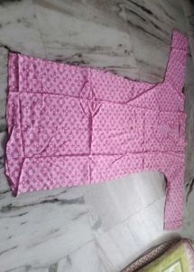 M Pink Printed Kurta