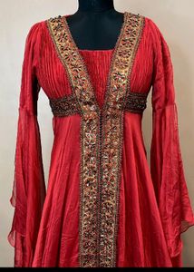 Red Medieval Style Gown