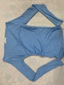 Free ❗❗Blue Wrap Top