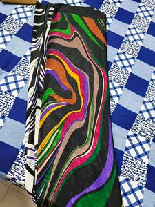 Abstract Print Saree