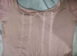 Women&#39;s Feather Long Sleeve Corset Top Faux Fur