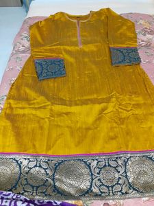 Cotton Silk Kurti Xxl Size ( 44)
