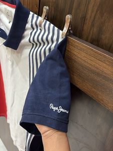 Stylish Striped Polo T-Shirt