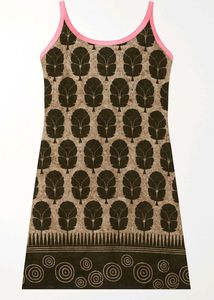 Brown Coloured Printed Kurti