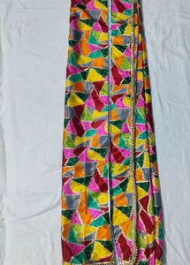 Colorful Triangle Print Dupatta