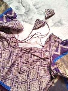 Kadi Boder Pochampali Ikat Design Saree