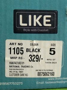 Black Slippers Party Wear