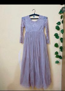 Lace & Tulle Maxi Dress