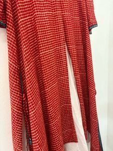 Red Printed Dress