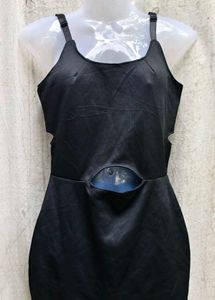 Black Cutout Mini Dress
