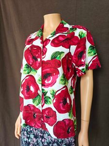 Floral Print Short Sleeve Shirt