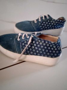 Blue Denim Casual Shoes