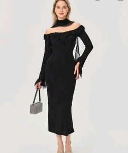 Trim Bodycon Dress