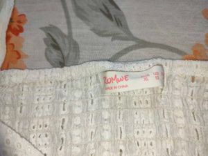 White Eyelet Crop Top
