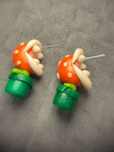 Mario Plant Earrings