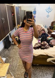 Striped Bodycon Dress