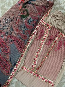 Stitched Silk Suit