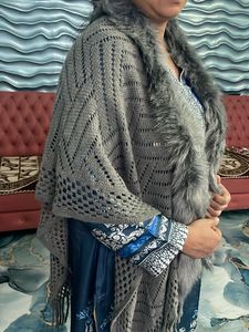 Stylish Scarf with Faux Fur